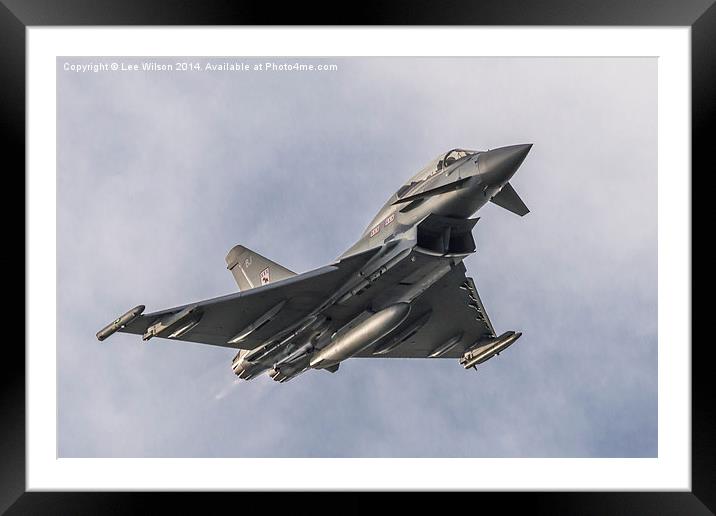  RAF Eurofighter Typhoon Framed Mounted Print by Lee Wilson