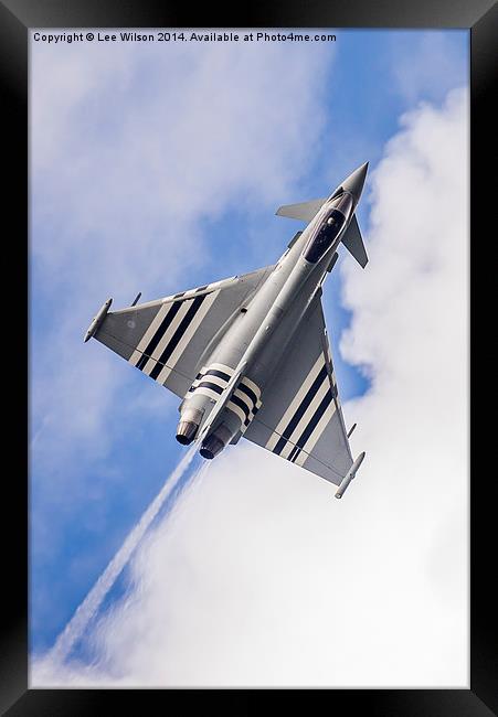  Vapour Trails Framed Print by Lee Wilson