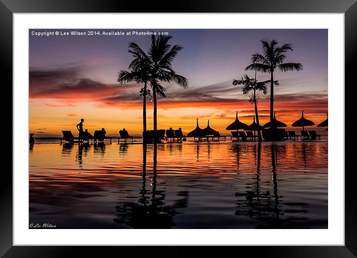  Glorious Days End Framed Mounted Print by Lee Wilson