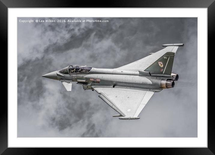 Typhoon Storm Framed Mounted Print by Lee Wilson