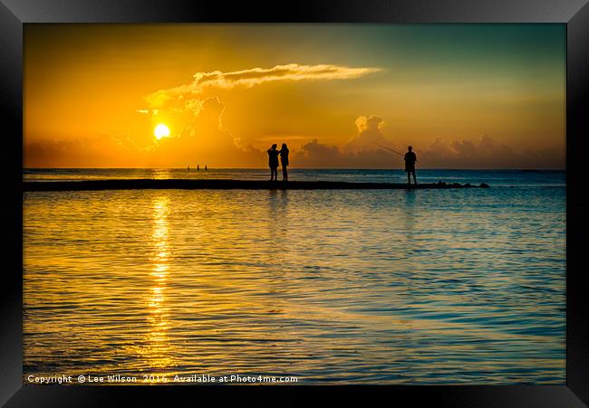 Enjoy the Sunrise Framed Print by Lee Wilson