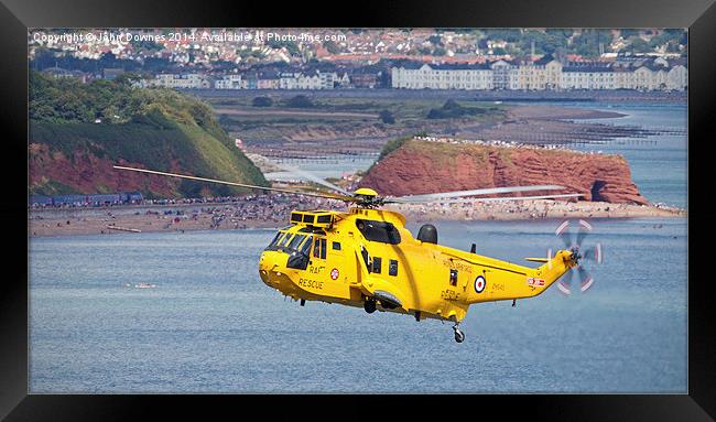  RAF SAR Sea King Framed Print by John Downes