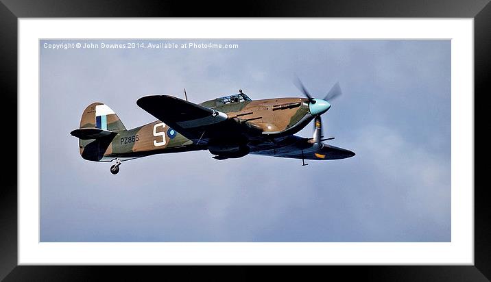  Hawker Hurricane Framed Mounted Print by John Downes