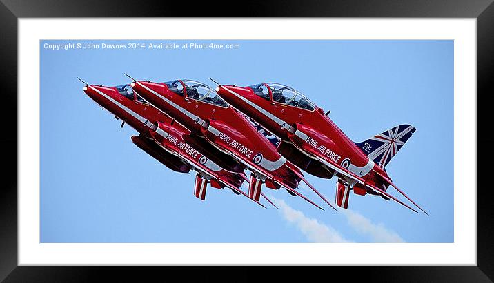 The Red Arrows Framed Mounted Print by John Downes