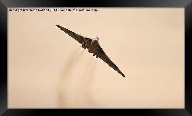 Cold War Vulcan Framed Print by Gemma Holland