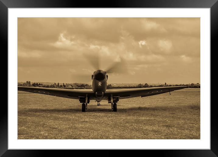  spitfire Framed Mounted Print by curtis taylor