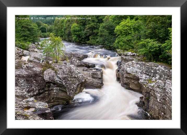 Invermoriston Falls, Scotland Framed Mounted Print by The Tog