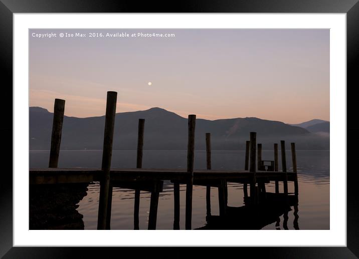 Ashness Jetty, Derwent Water, Lake District Framed Mounted Print by The Tog
