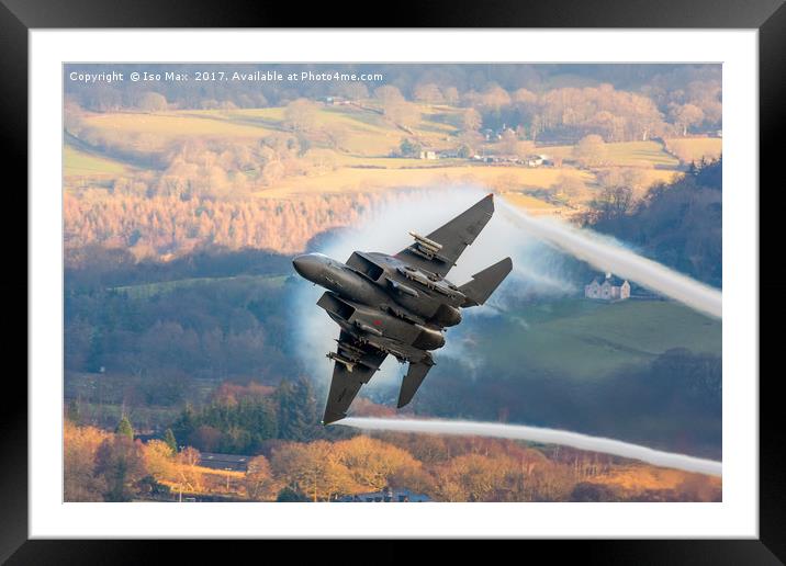 USAF Ripping Up The Mach Loop 8/2/2017 Framed Mounted Print by The Tog