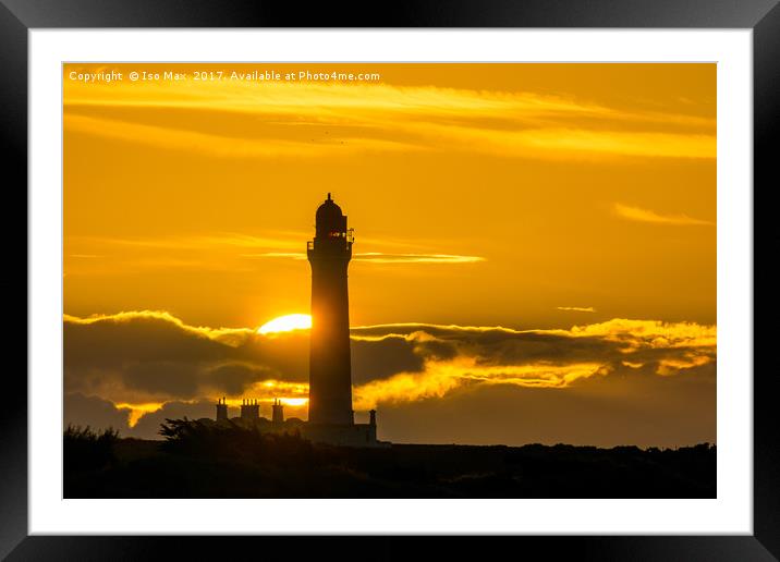 Lossiemouth Lighthouse, Scotland Framed Mounted Print by The Tog