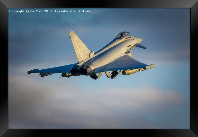 Touch And Go With, RAF Typhoon ZK351 Framed Print by The Tog