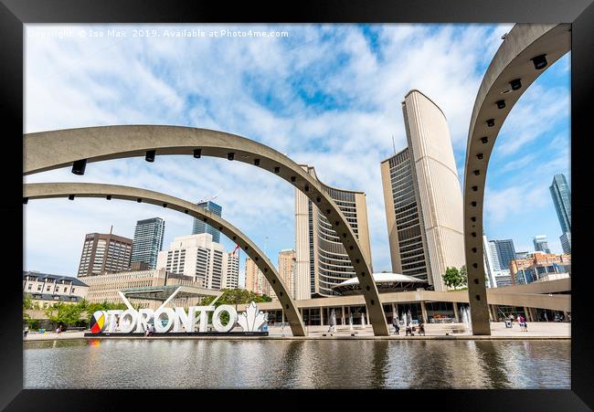 Nathan Phillips Square, Toronto, Canada Framed Print by The Tog