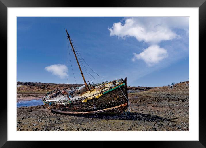 Applecross Shipwreck Framed Mounted Print by Alan Simpson