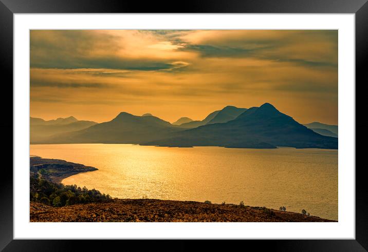 Sunset over Loch Alsh Framed Mounted Print by Alan Simpson