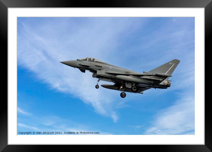 Typhoon Framed Mounted Print by Alan Simpson