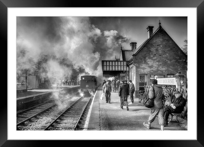 Weybourne Railway Station Framed Mounted Print by Alan Simpson