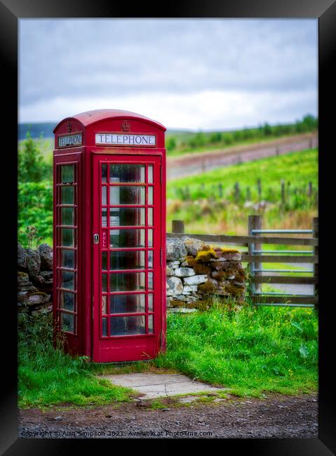 Telephone Booth Framed Print by Alan Simpson