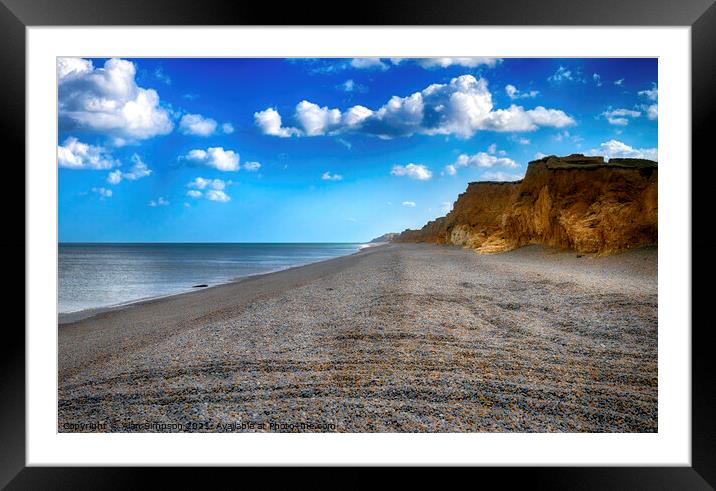 Weybourne Beach Framed Mounted Print by Alan Simpson