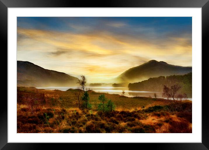 Loch Luichart Framed Mounted Print by Alan Simpson