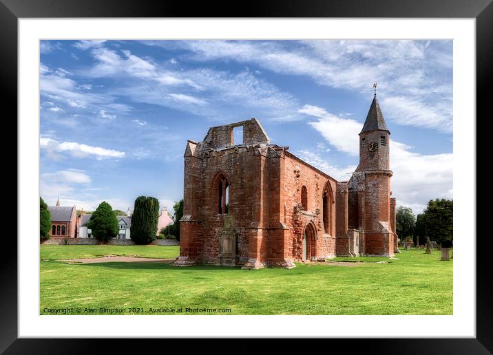 Fortrose Cathedral Framed Mounted Print by Alan Simpson