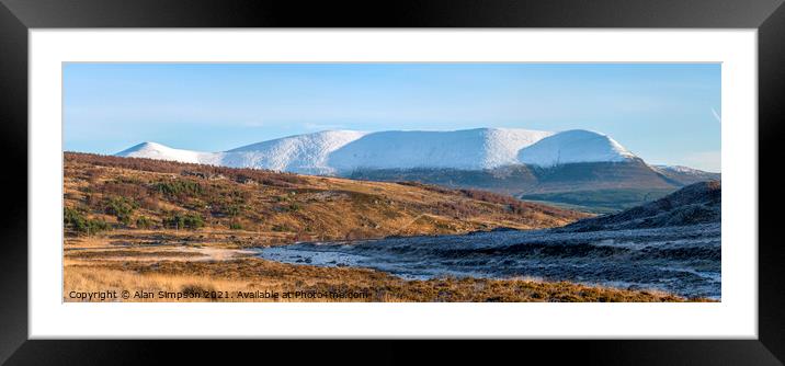Ben Wyvis Panorama Framed Mounted Print by Alan Simpson