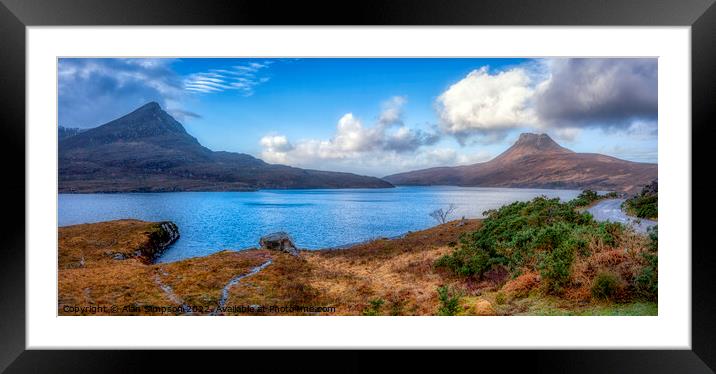 Stac Pollaidh Panorama Framed Mounted Print by Alan Simpson