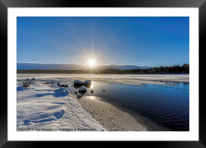 Loch Morlich Framed Mounted Print by Alan Simpson