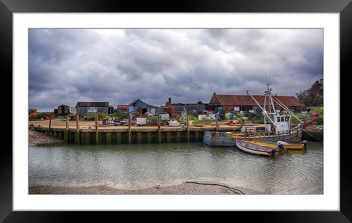Brancaster Staithe Harbour 030914 Framed Mounted Print by Alan Simpson