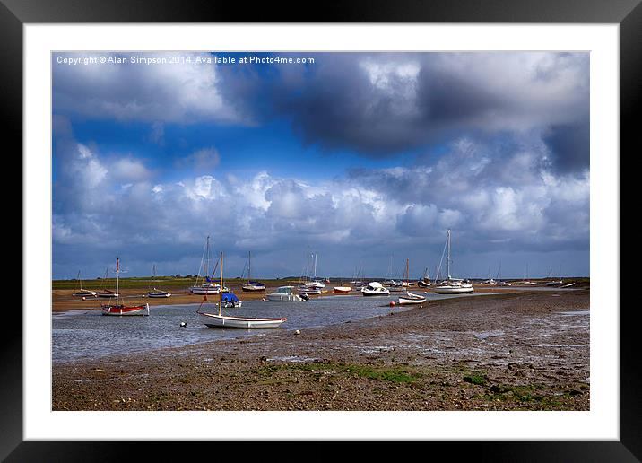 Brancaster Staithe Framed Mounted Print by Alan Simpson