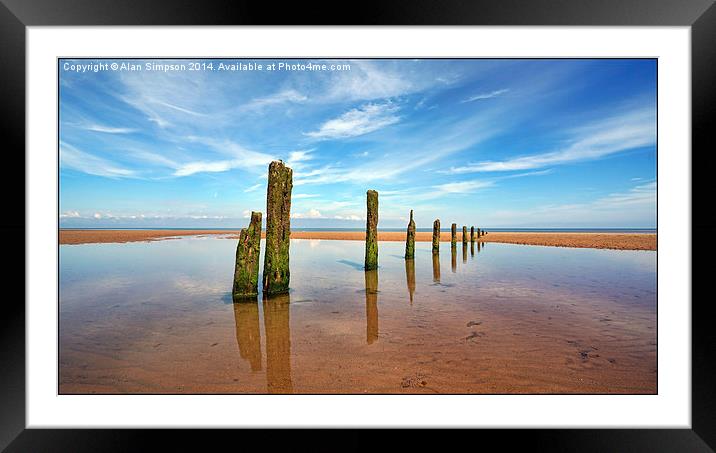  Brancaster Bay Framed Mounted Print by Alan Simpson