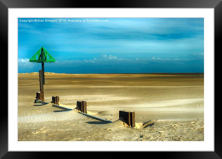  Wells-Next-The-Sea Framed Mounted Print by Alan Simpson