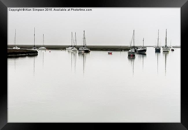 Wells Harbour Framed Print by Alan Simpson