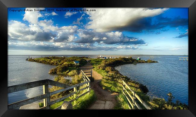  Thornham Framed Print by Alan Simpson