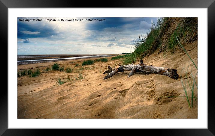  Holkham Bay Beach Framed Mounted Print by Alan Simpson
