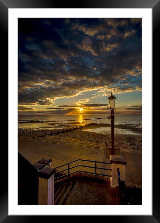  Hunstanton Sunset Framed Mounted Print by Alan Simpson