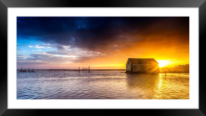  Thornham Harbour Sunrise Framed Mounted Print by Alan Simpson