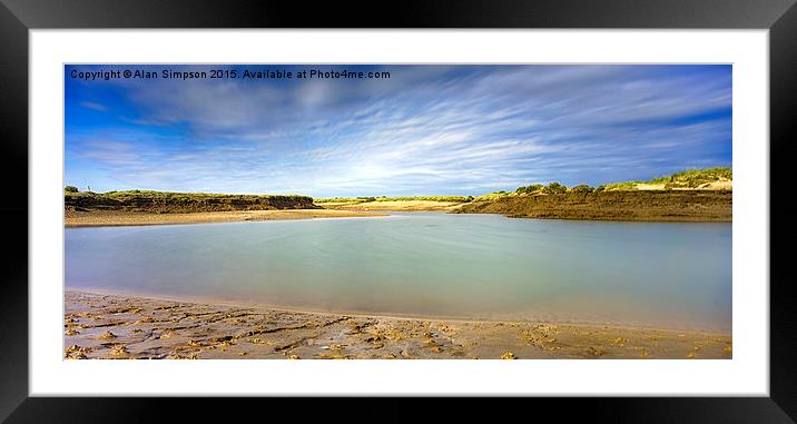  Brancaster Bay Framed Mounted Print by Alan Simpson