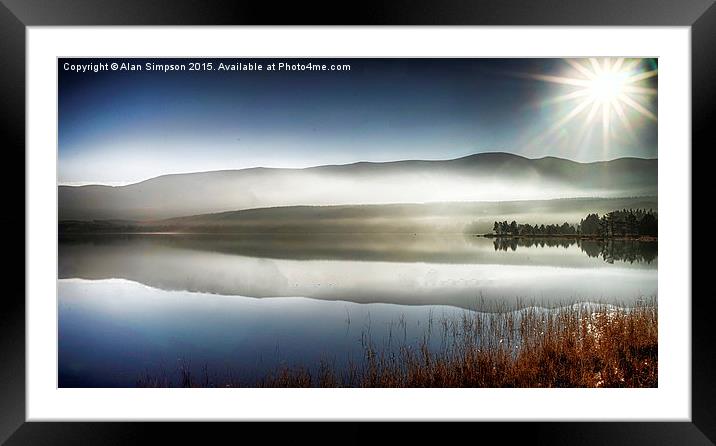 Loch Morlich Framed Mounted Print by Alan Simpson