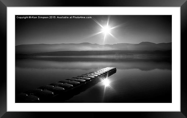  Loch Morlich Sunrise Framed Mounted Print by Alan Simpson