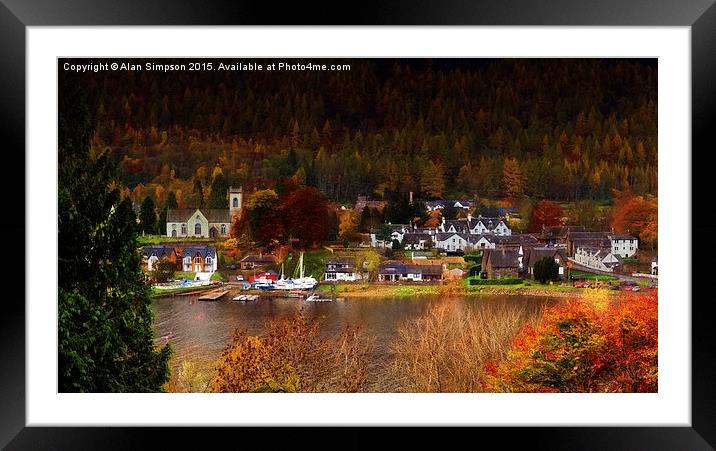  Kenmore, Scotland Framed Mounted Print by Alan Simpson
