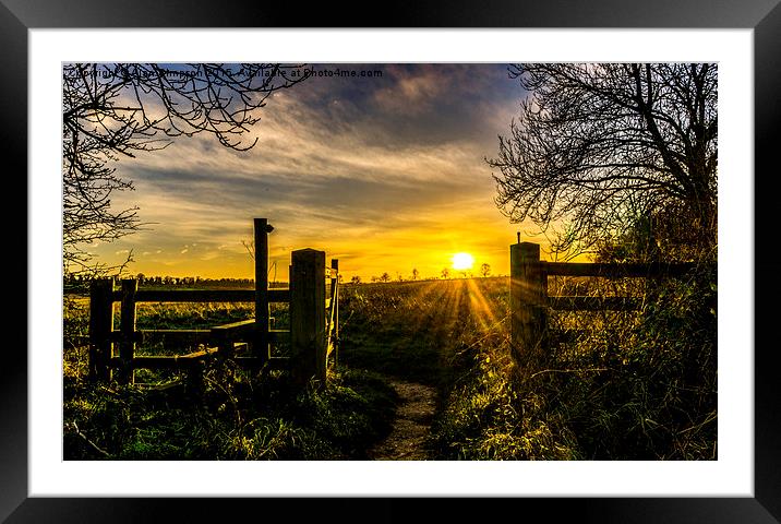  Gateway to the Sunset Framed Mounted Print by Alan Simpson