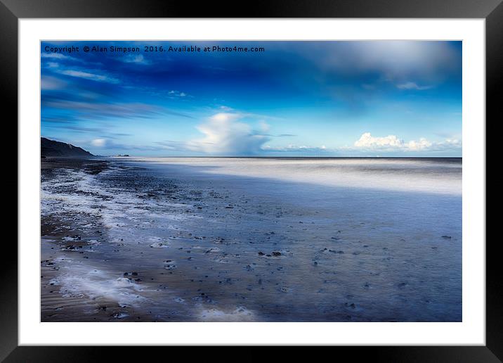 Overstrand Beach Framed Mounted Print by Alan Simpson