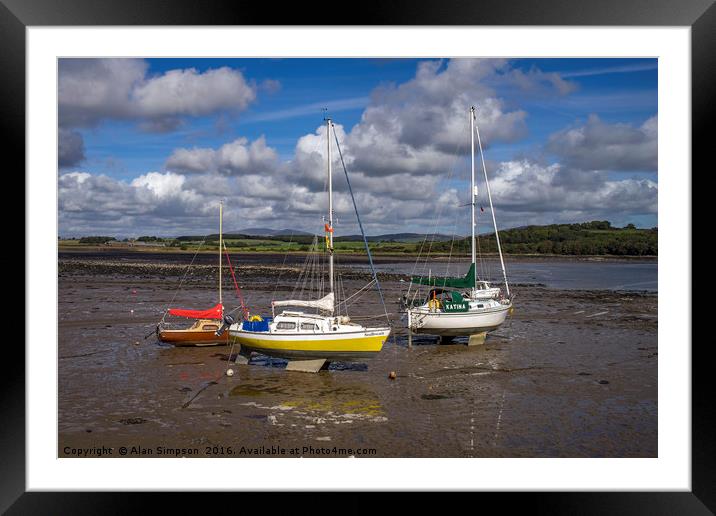 Garlieston, Galloway, Scotland Framed Mounted Print by Alan Simpson