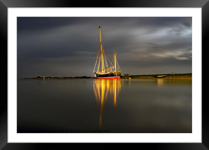 Sailing Barge - Juno Framed Mounted Print by Alan Simpson