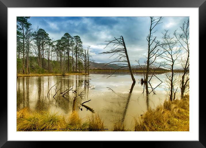 Loch Mallachie Framed Mounted Print by Alan Simpson