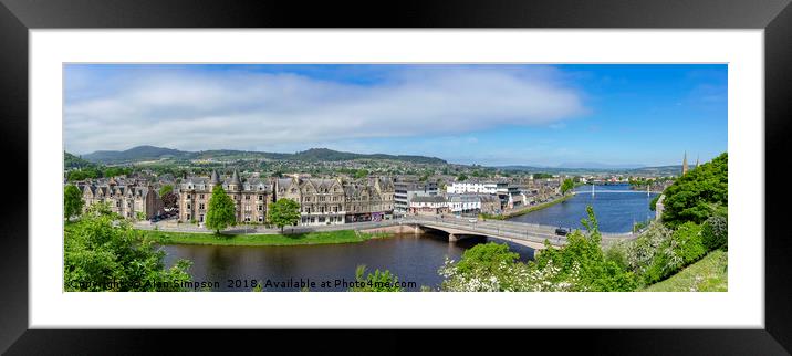 Inverness Framed Mounted Print by Alan Simpson
