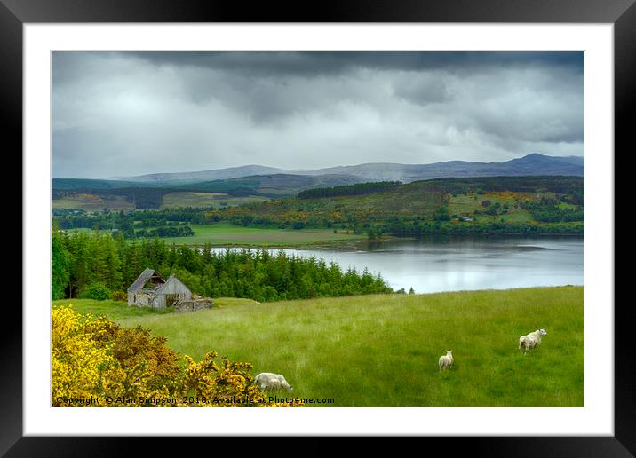 Kyle of Sutherland Framed Mounted Print by Alan Simpson