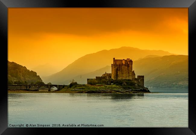 Eilean Donan Castle Framed Print by Alan Simpson