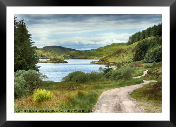 Loch Framed Mounted Print by Alan Simpson