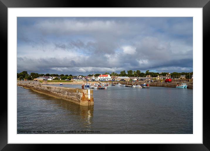 Balintore Harbour Framed Mounted Print by Alan Simpson